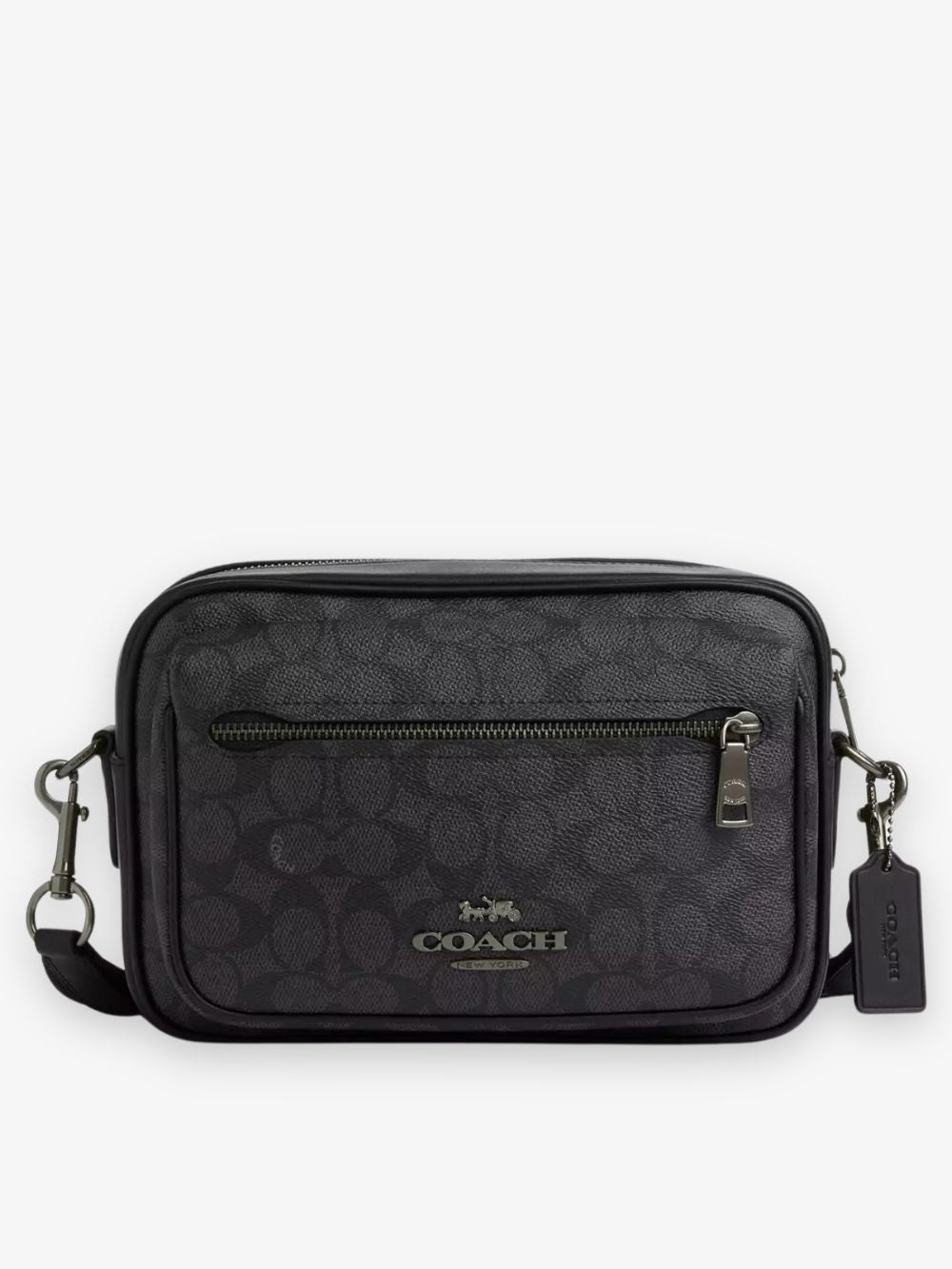 Bolso crossbody de cuero Elias con monograma