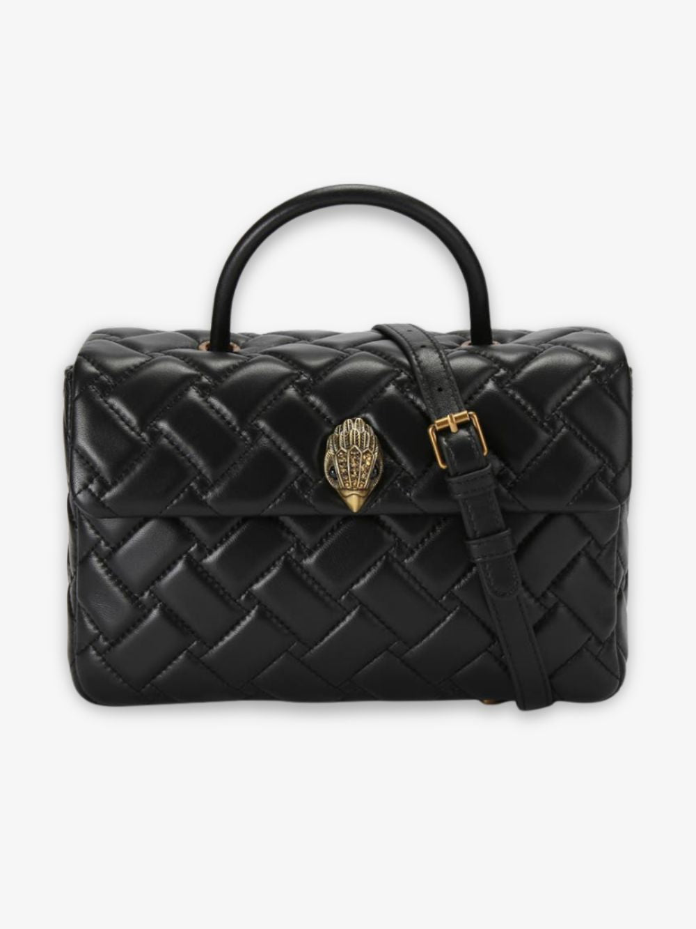 Crossbody Kensington de piel acolchada con asa superior
