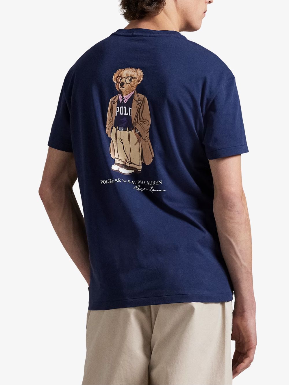 Playera Polo Bear estampada en el centro de la espalda