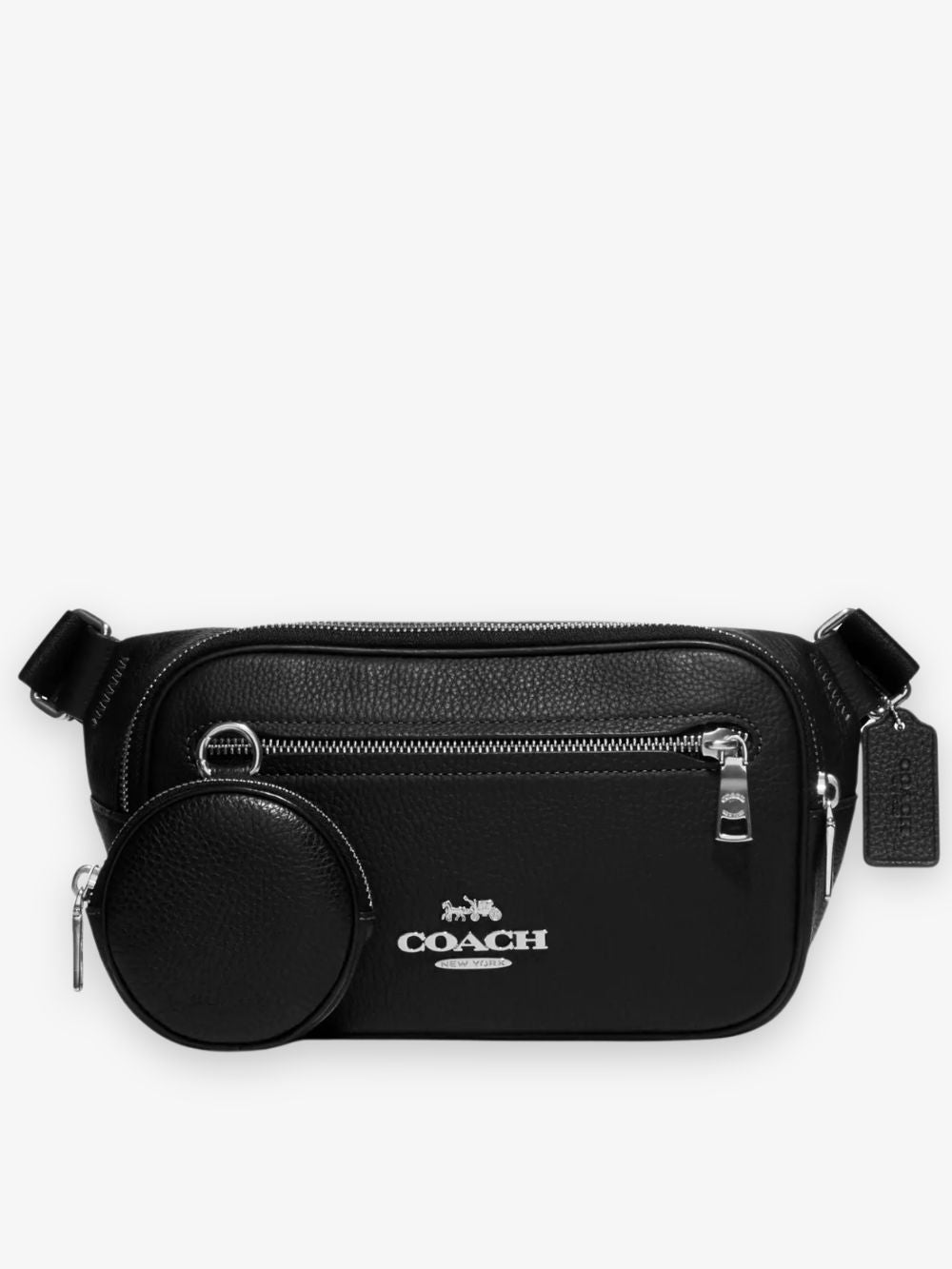 Riñonera de cuero liso Elias