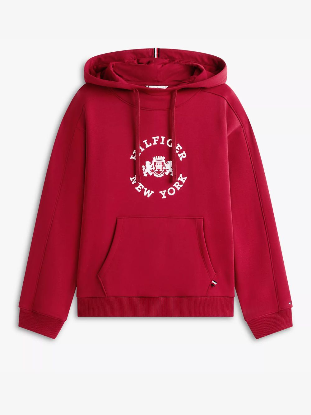 Sudadera hoodie con forro polar logo circular Hilfiger