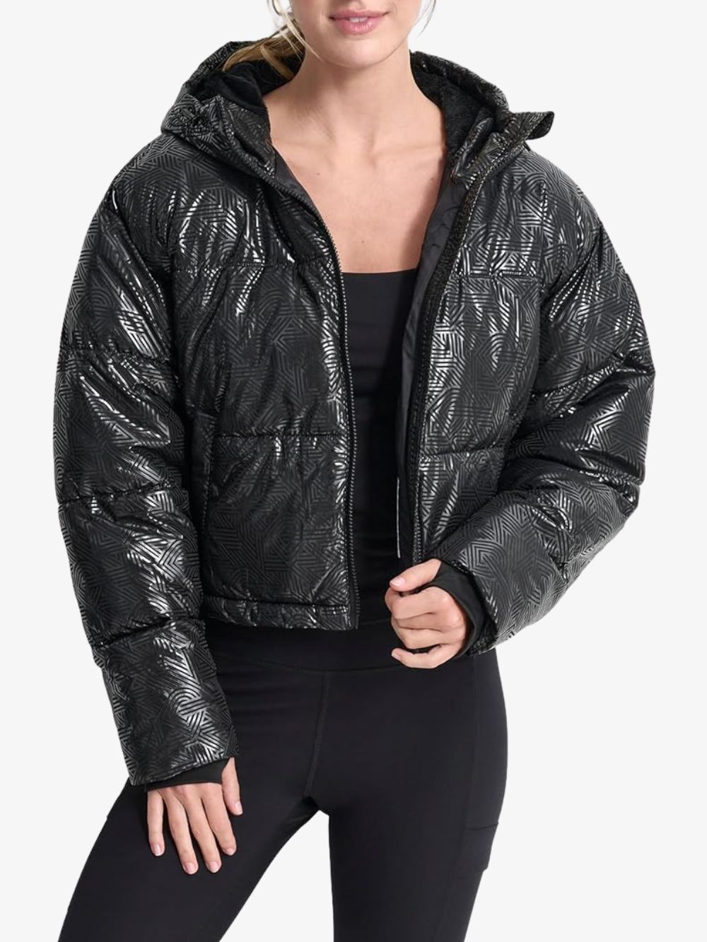 Chamarra puffer con monograma XS para mujer