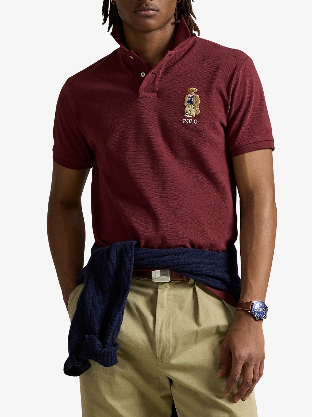 Playera Polo Bear corte tipo polo