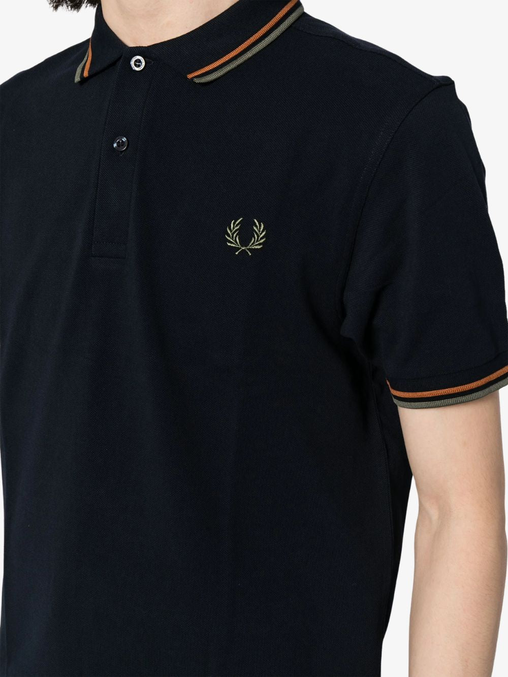 Fred Perry / Playera negra XS Caballero