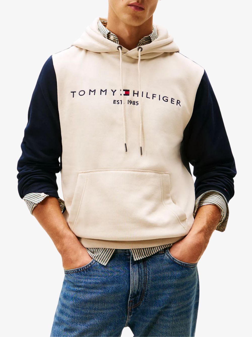 Sudadera hoodie Colorblock