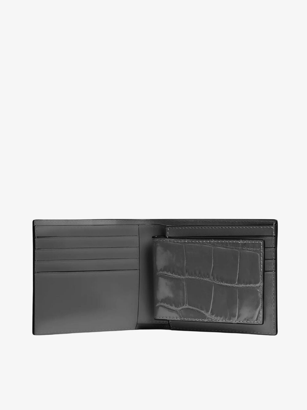 Cartera con tarjetero 3 en 1 con relieve de cocodrilo