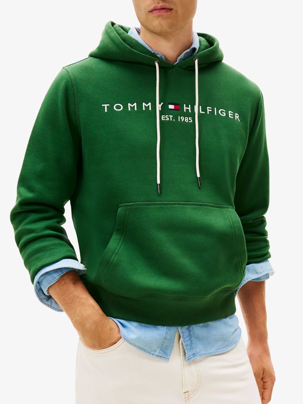 Sudadera hoodie con logotipo bordado