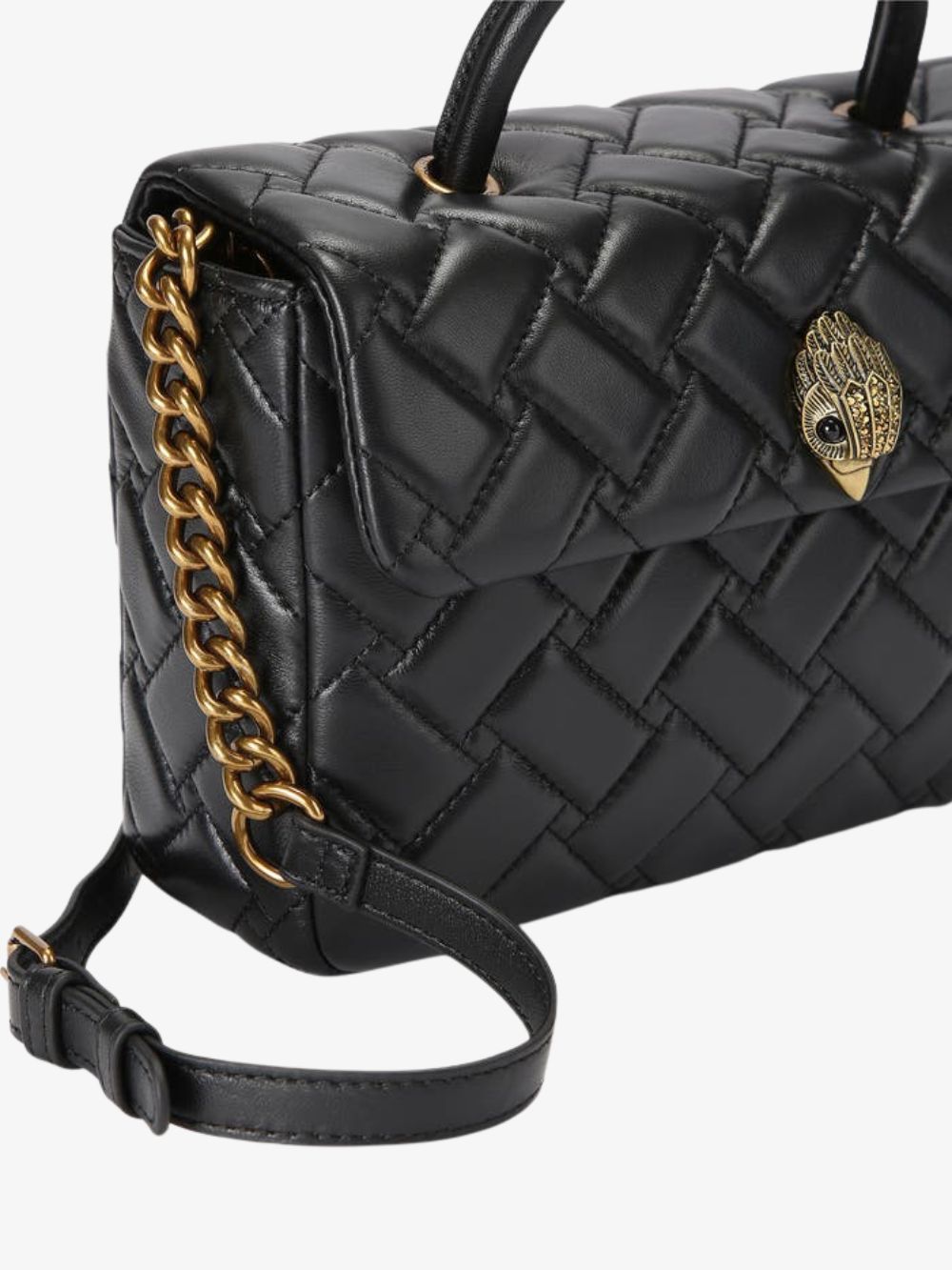 Crossbody Kensington de piel acolchada con asa superior