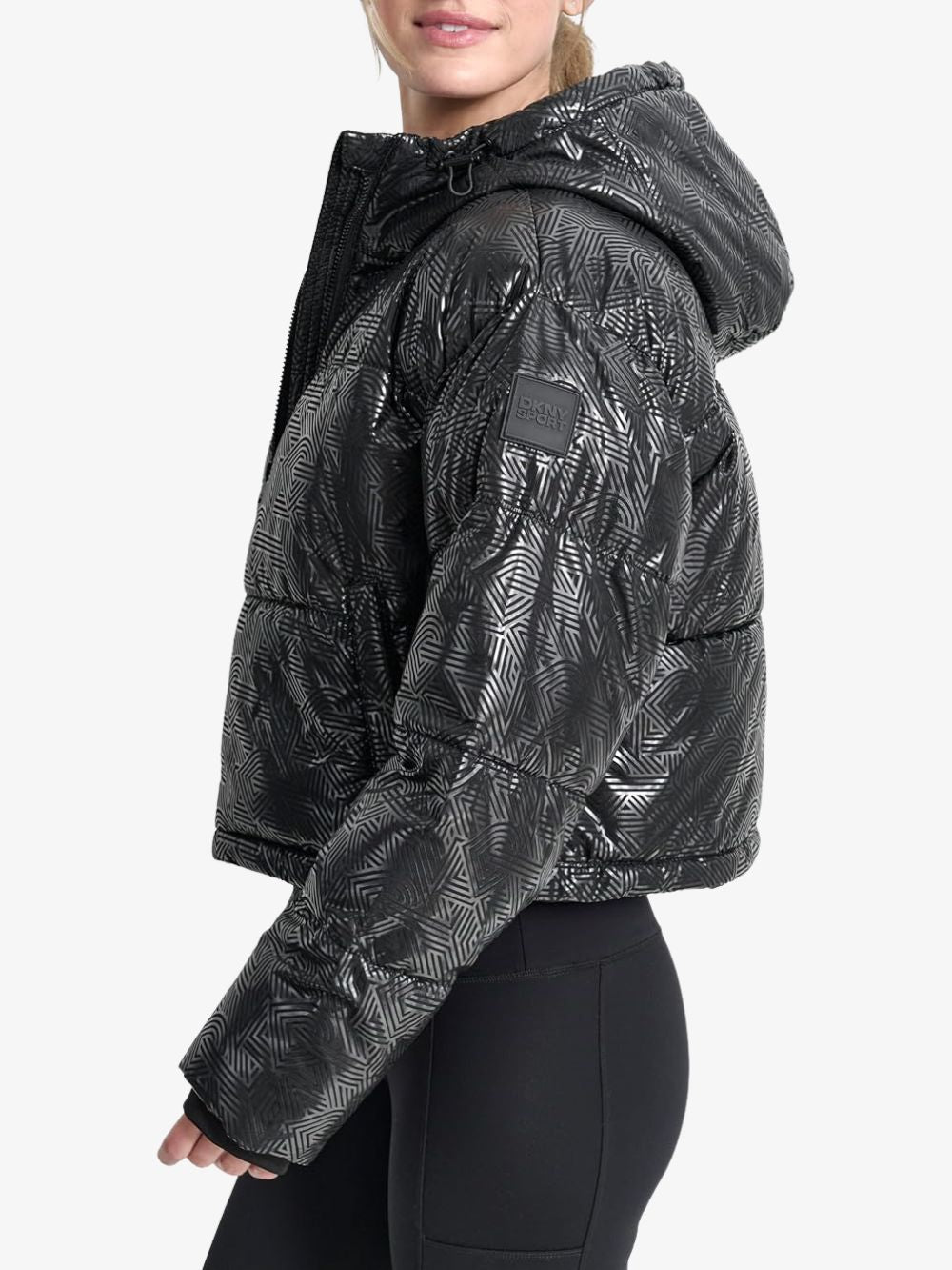 Chamarra puffer con monograma XS para mujer