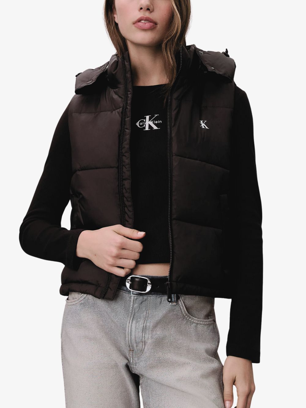 Chaleco Puffer de Nylon monologo