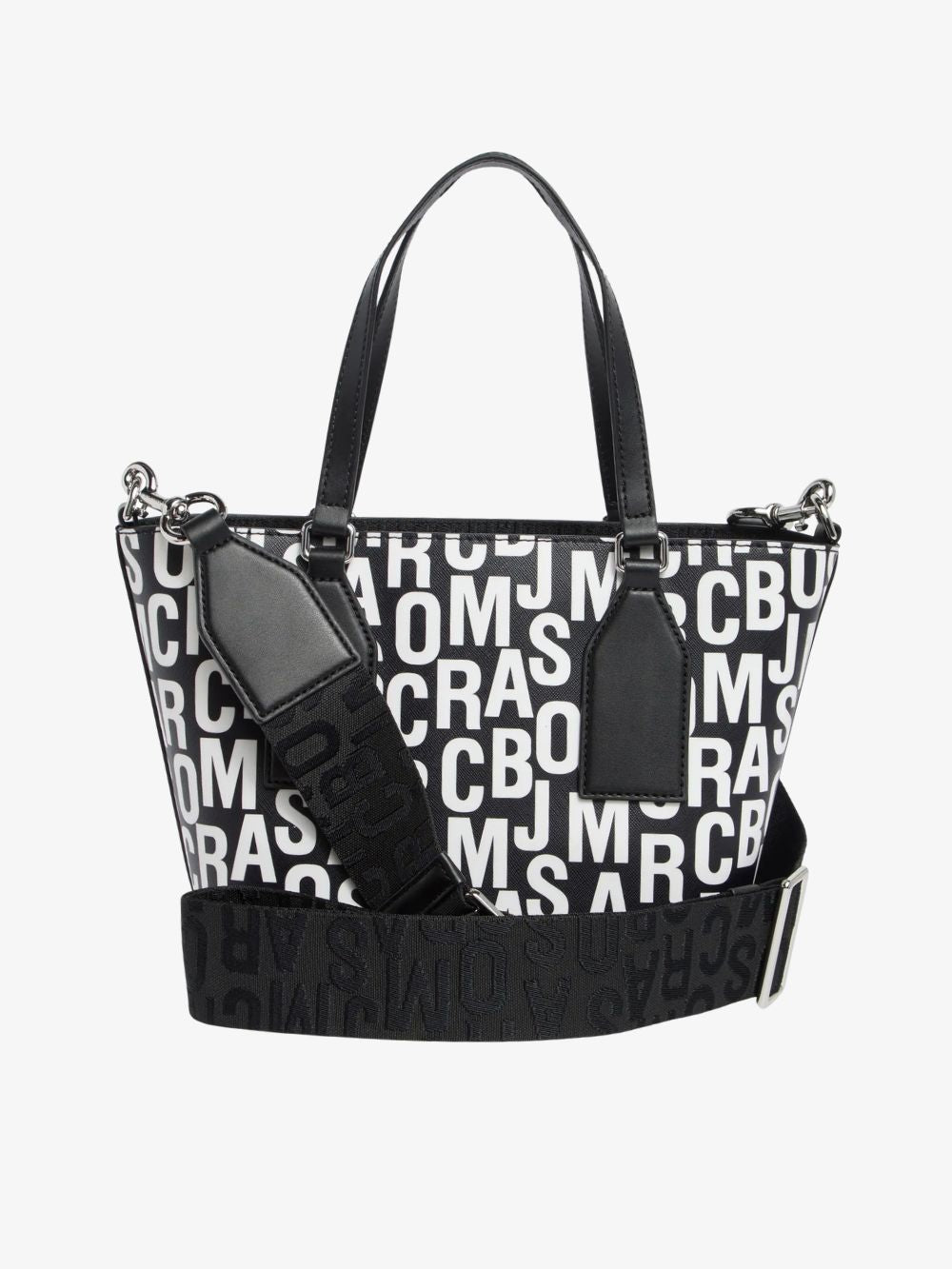 Bolso de mano pequeño con logotipo desordenado