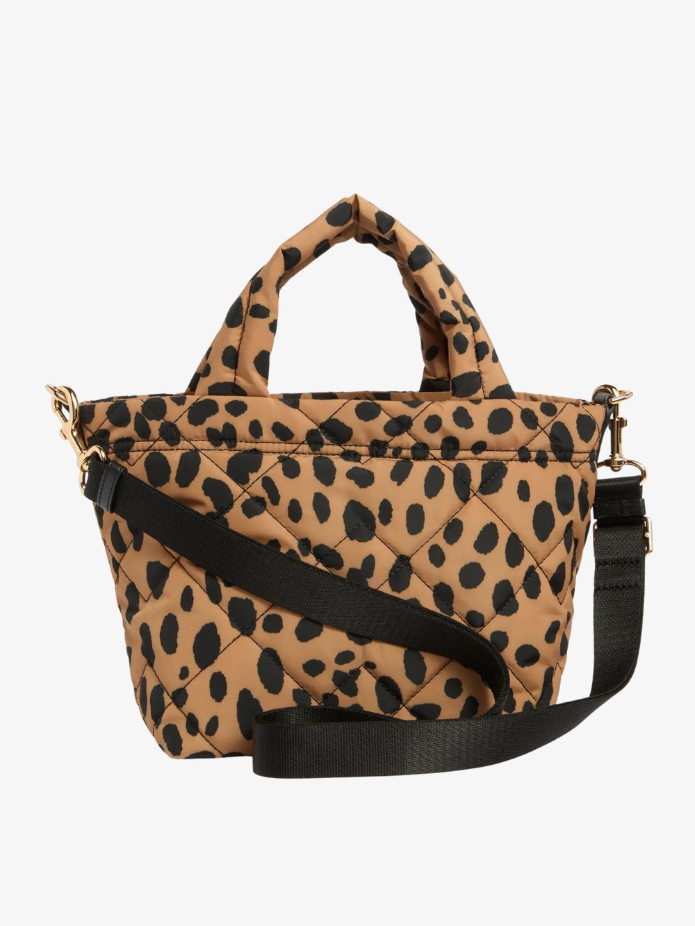 Mini bolso Tote acolchado con diseño Cheetah