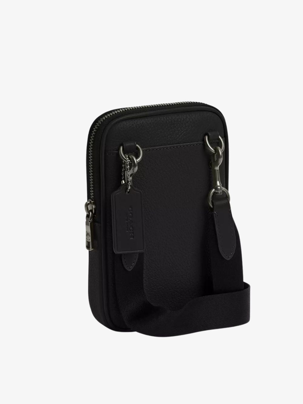 Bolso crossbody de cuero liso Aden