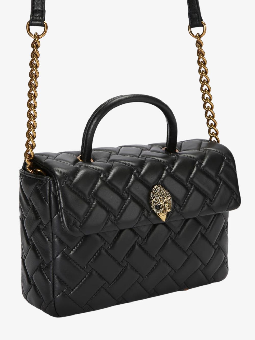 Crossbody Kensington de piel acolchada con asa superior