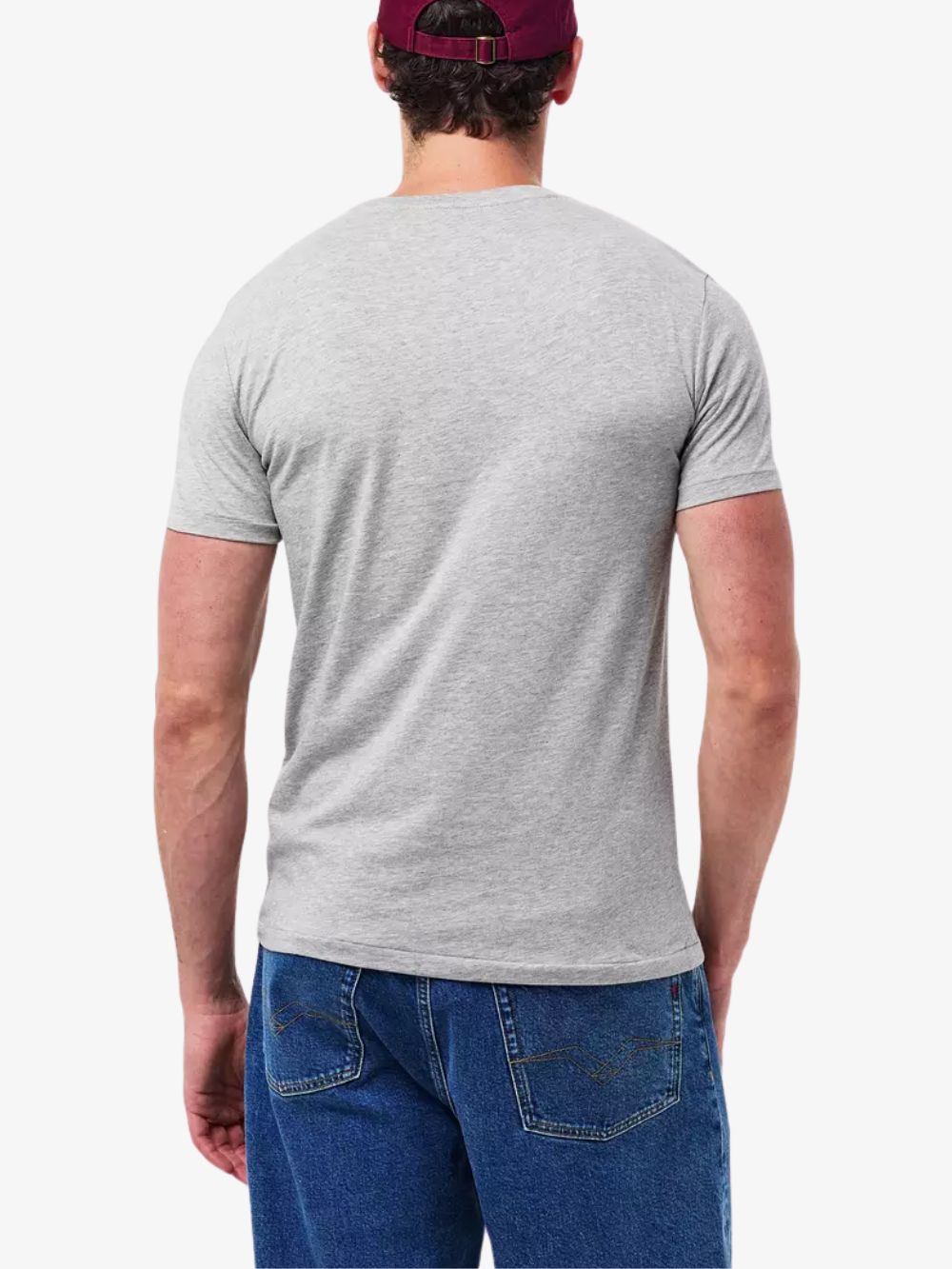 Playera gris logo M