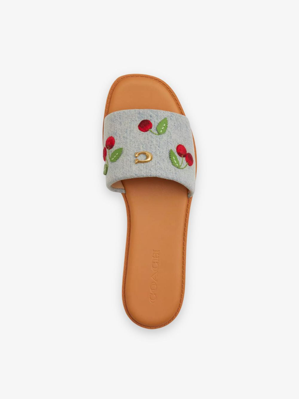 Sandalias Holly con bordado de cerezas