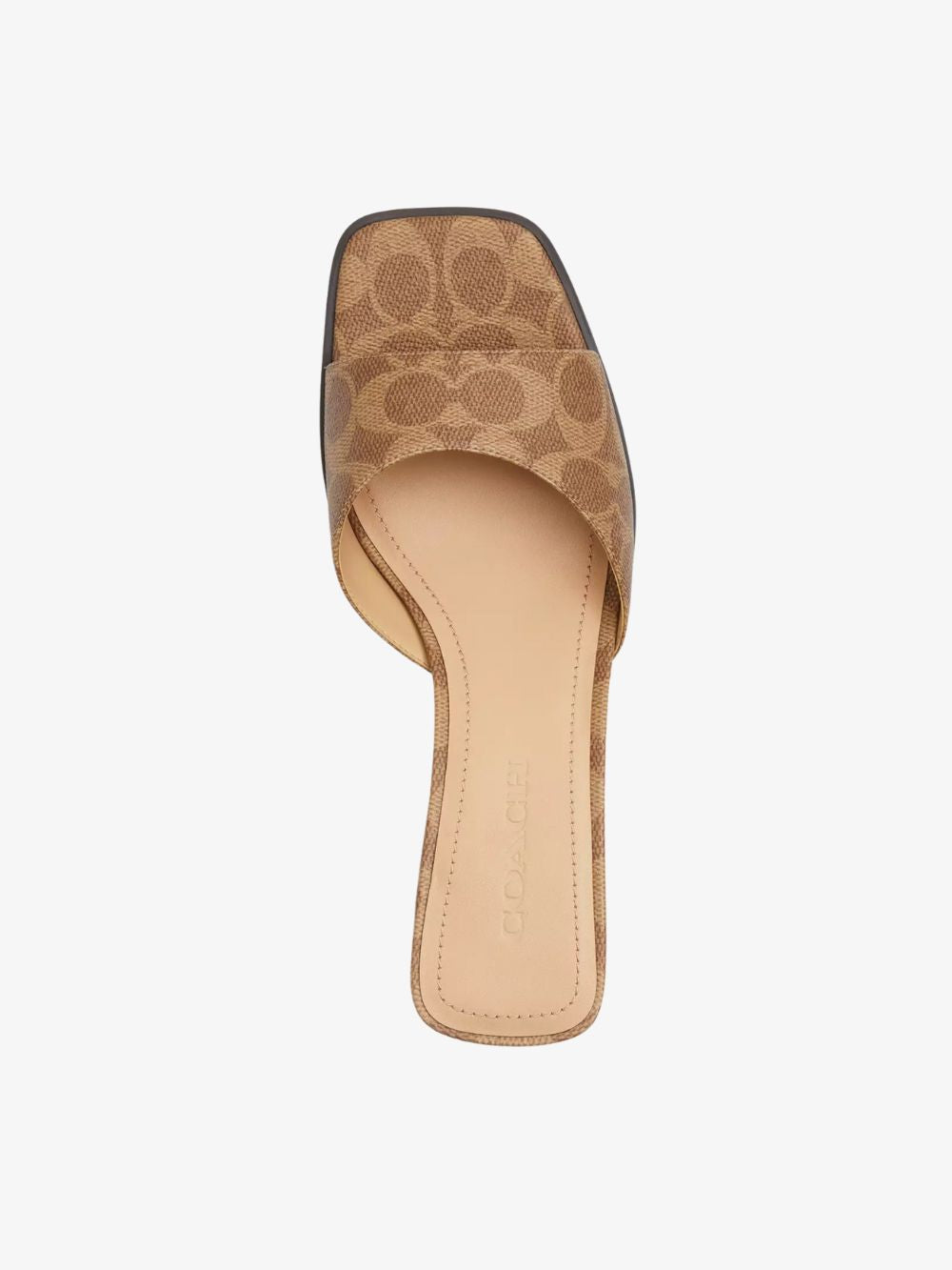 Sandalias de tacón cuadrado en monograma