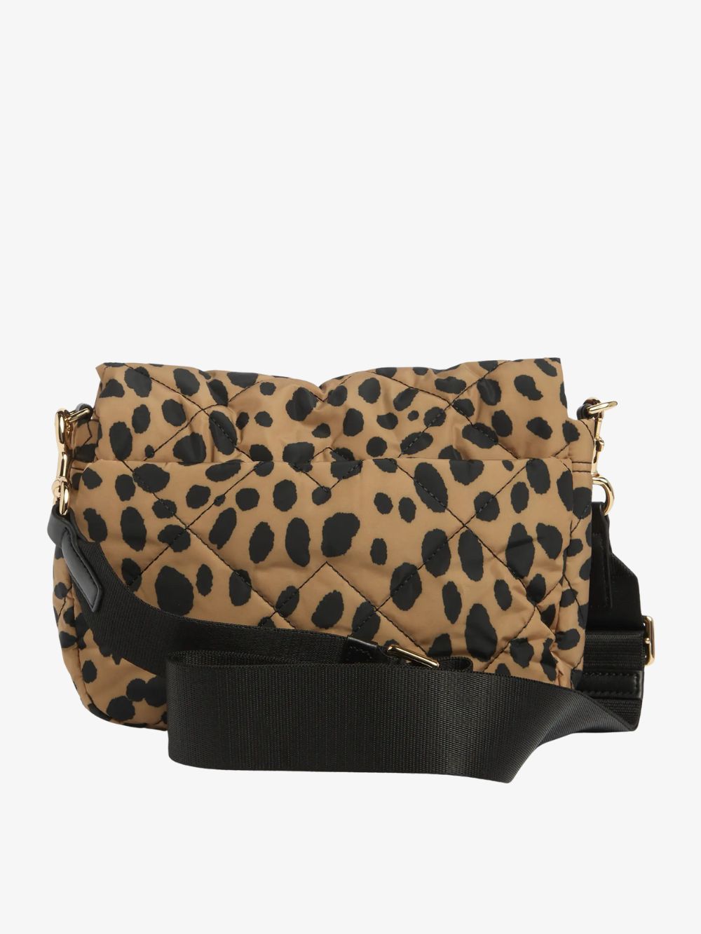 Bolso crossbody acolchado con diseño Cheetah
