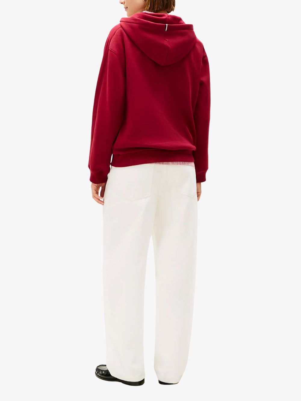 Sudadera hoodie con forro polar logo circular Hilfiger