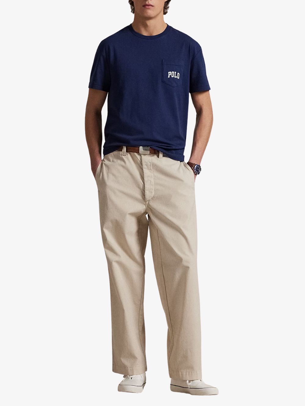 Playera Polo Bear estampada en el centro de la espalda