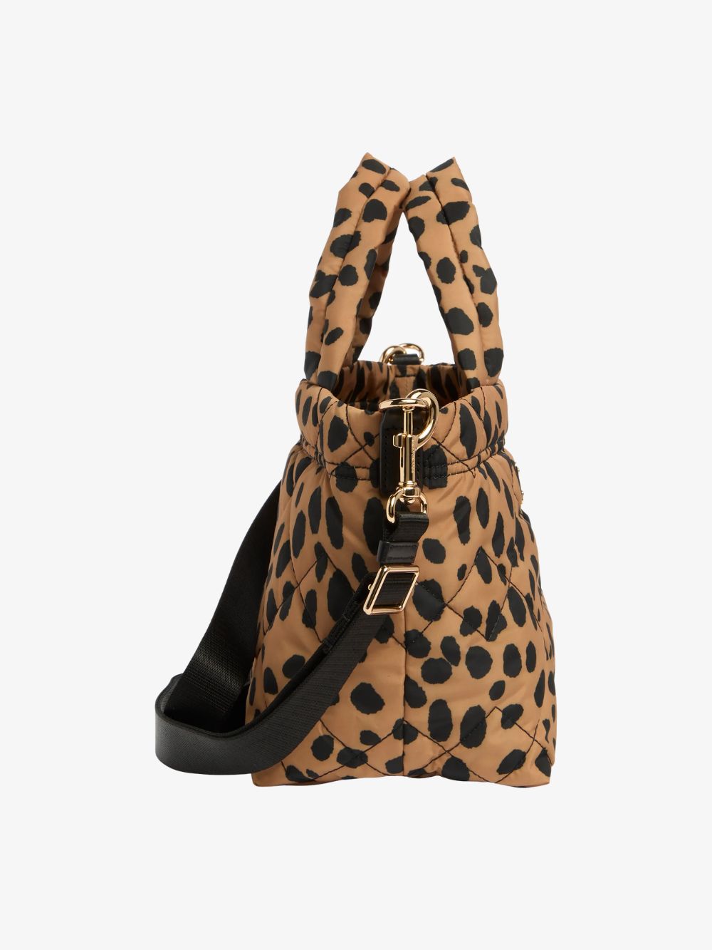 Mini bolso Tote acolchado con diseño Cheetah