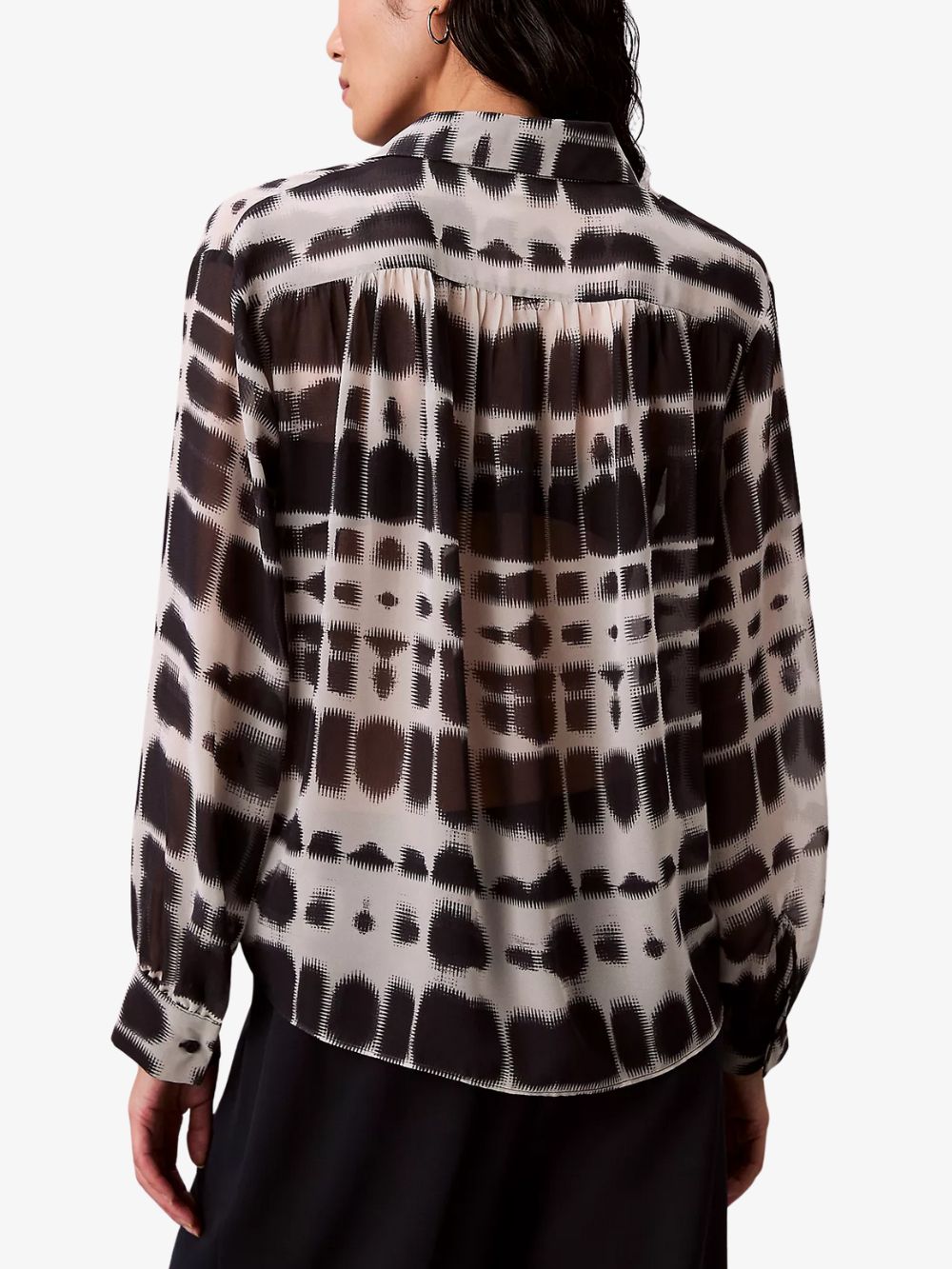 Blusa ligera Chiffon Print