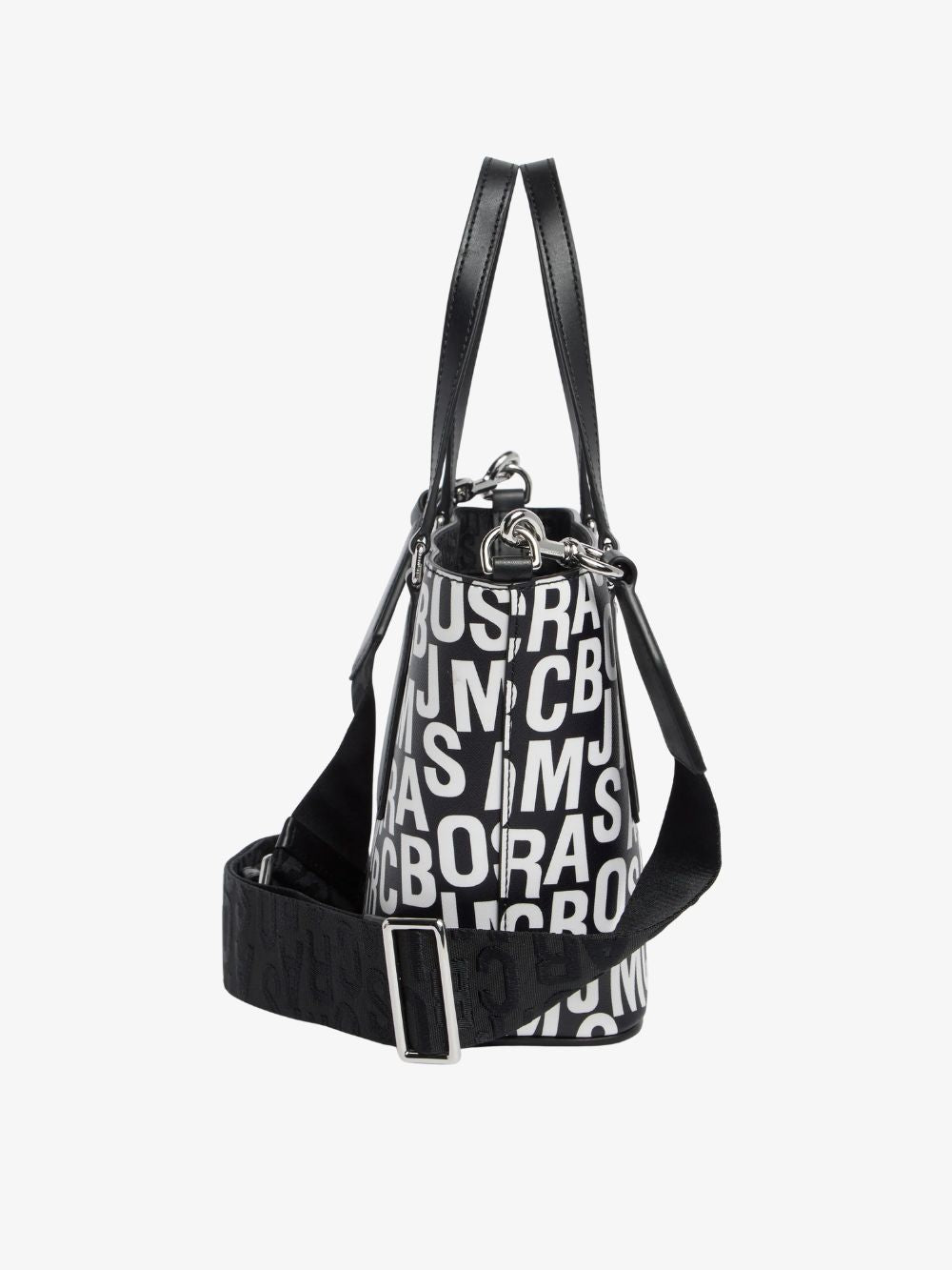 Bolso de mano pequeño con logotipo desordenado