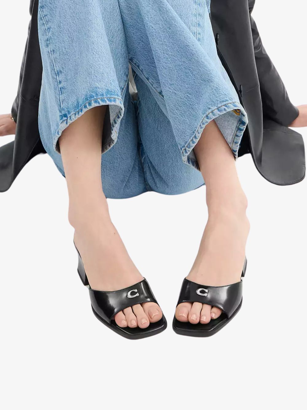 Sandalias de tacón cuadrado
