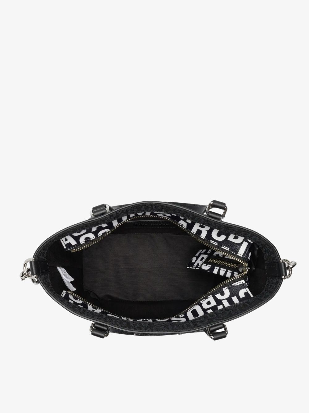 Bolso de mano pequeño con logotipo desordenado