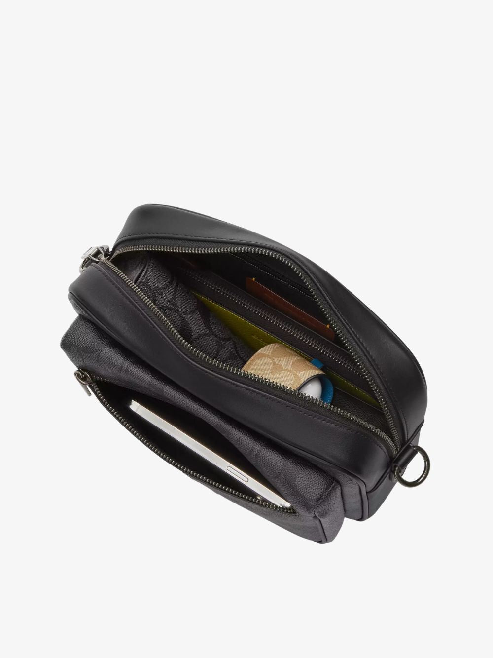 Bolso crossbody de cuero Elias con monograma