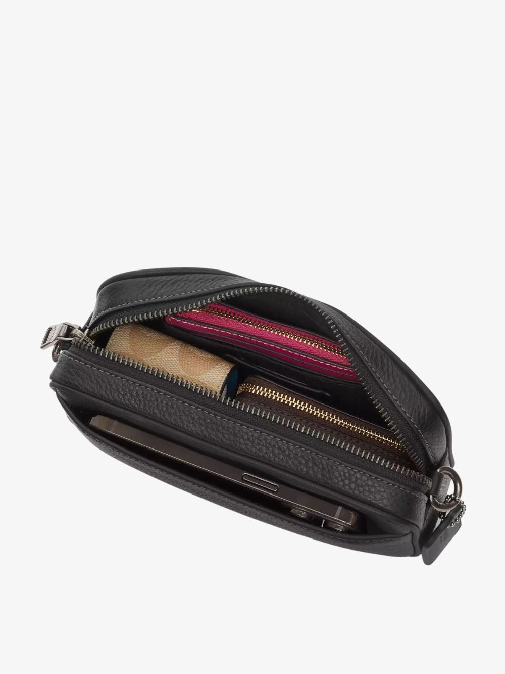 Bolso crossbody de cuero liso Jayden