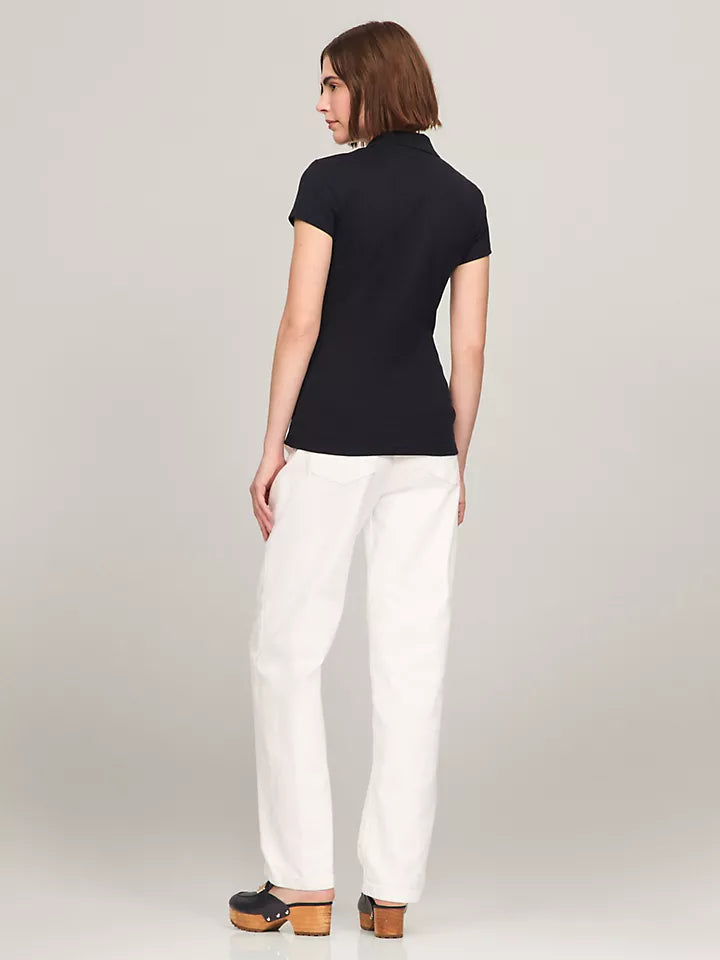 Tommy Hilfiger Playera tipo polo con cierre