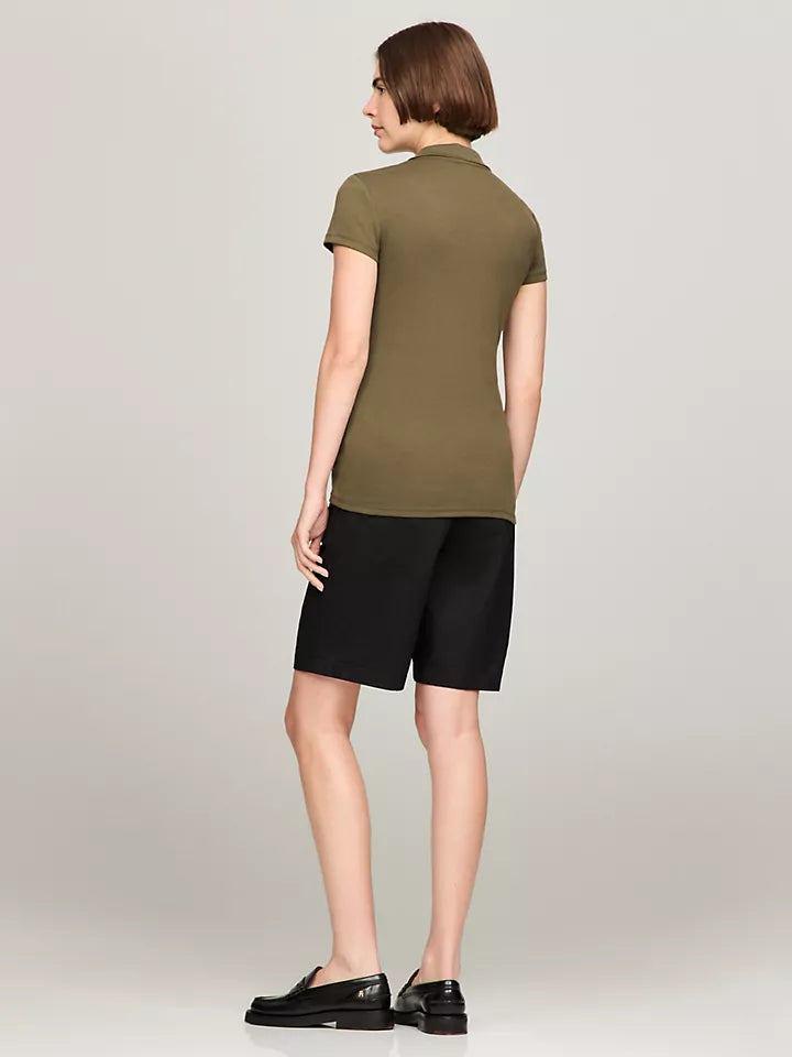 Tommy Hilfiger Playera tipo polo con cierre