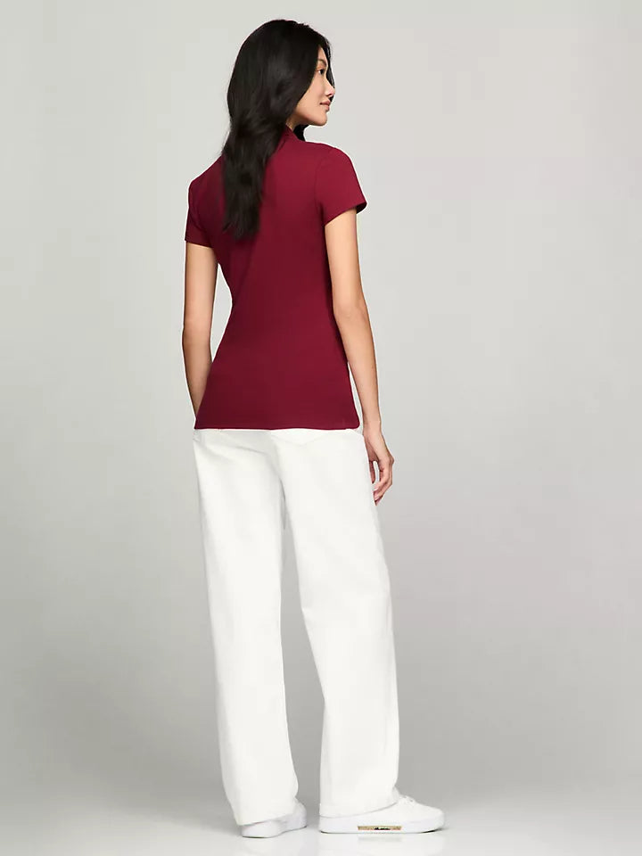 Tommy Hilfiger Playera tipo polo con cierre