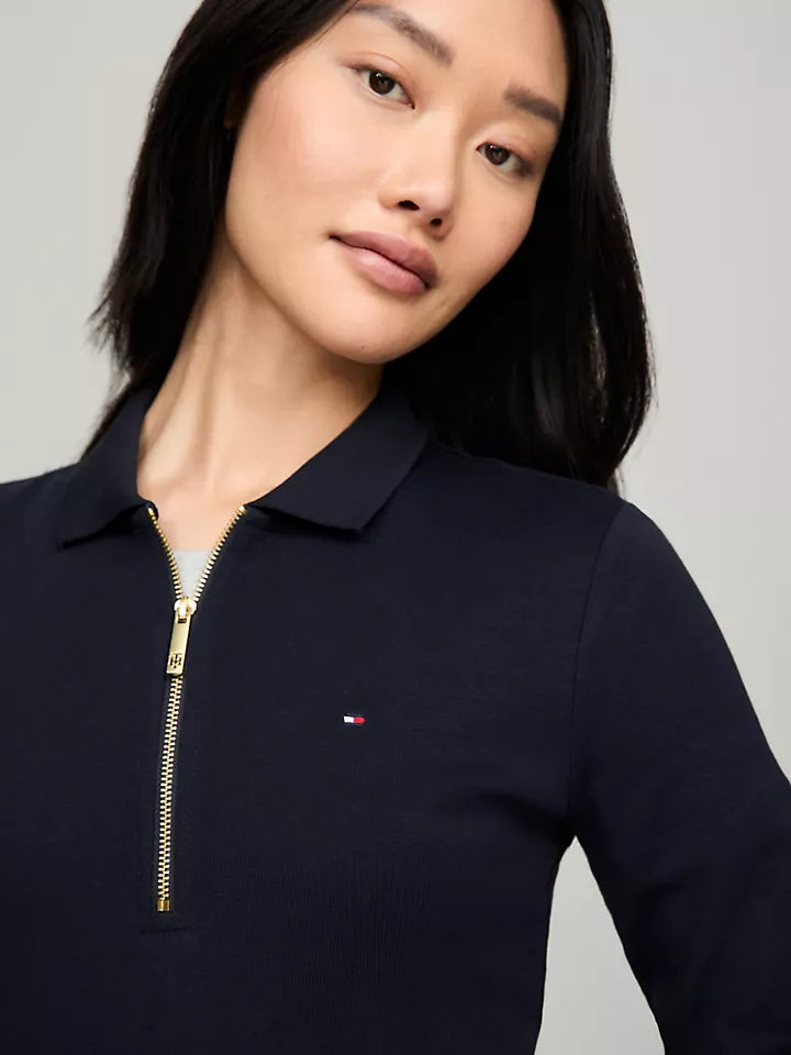 Tommy Hilfiger Playera tipo polo de manga larga