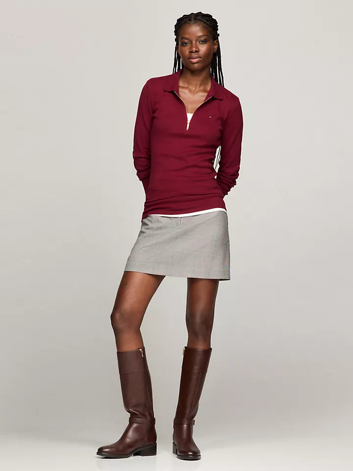 Tommy Hilfiger Playera tipo polo de manga larga