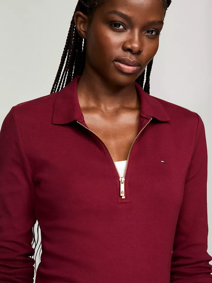 Tommy Hilfiger Playera tipo polo de manga larga