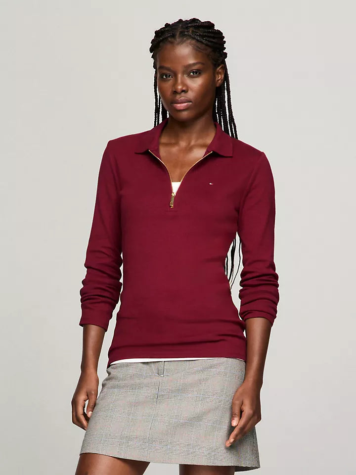 Tommy Hilfiger Playera tipo polo de manga larga