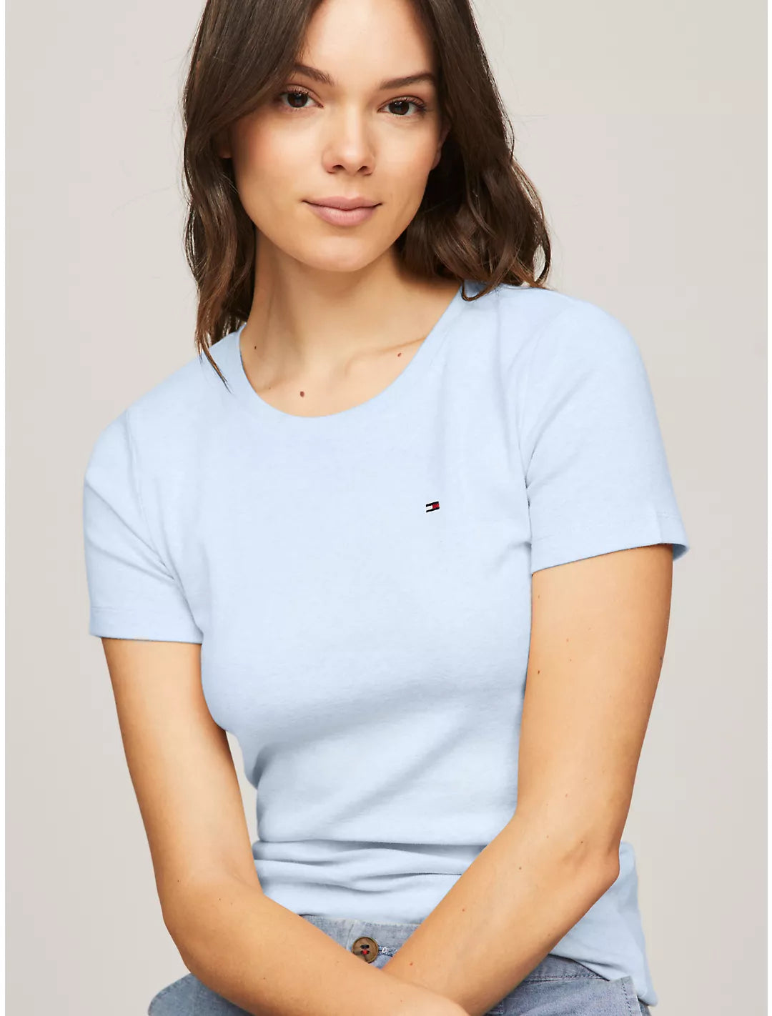 Tommy Hilfiger Playera de cuello redondo