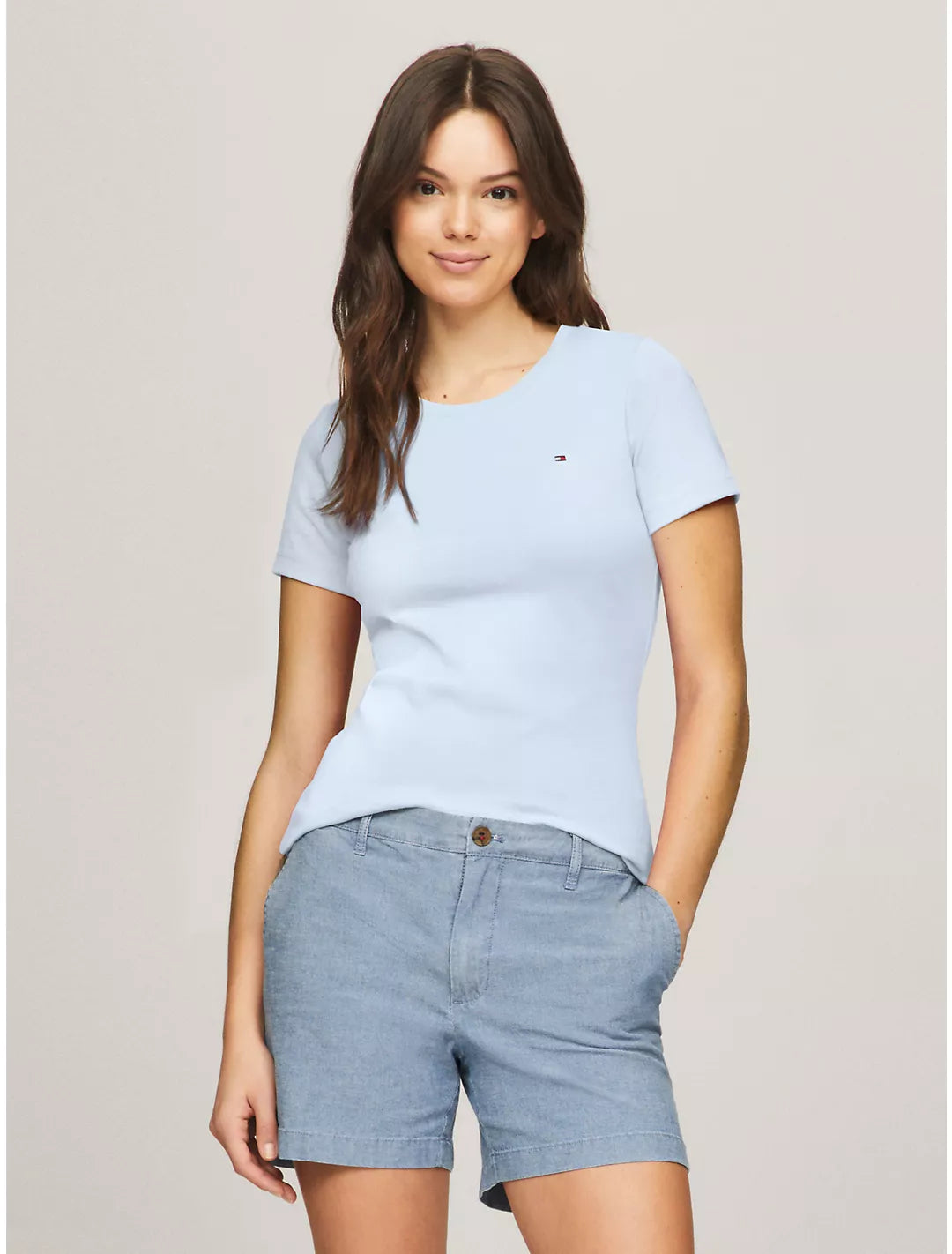 Tommy Hilfiger Playera de cuello redondo