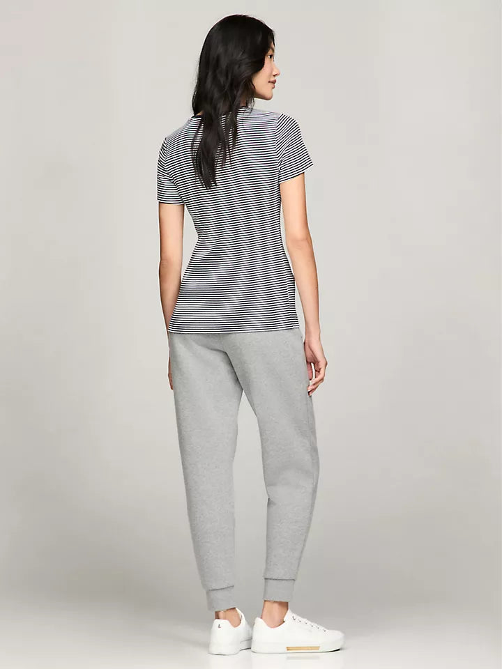 Tommy Hilfiger Playera de cuello redondo con rayas