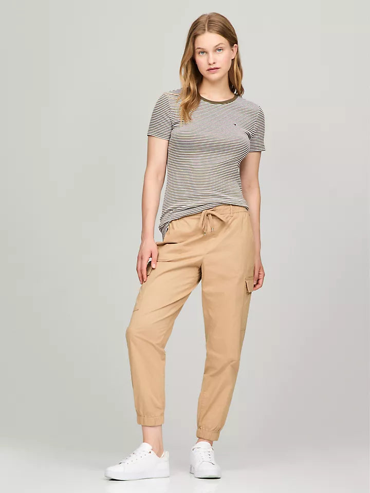 Tommy Hilfiger Playera de cuello redondo con rayas