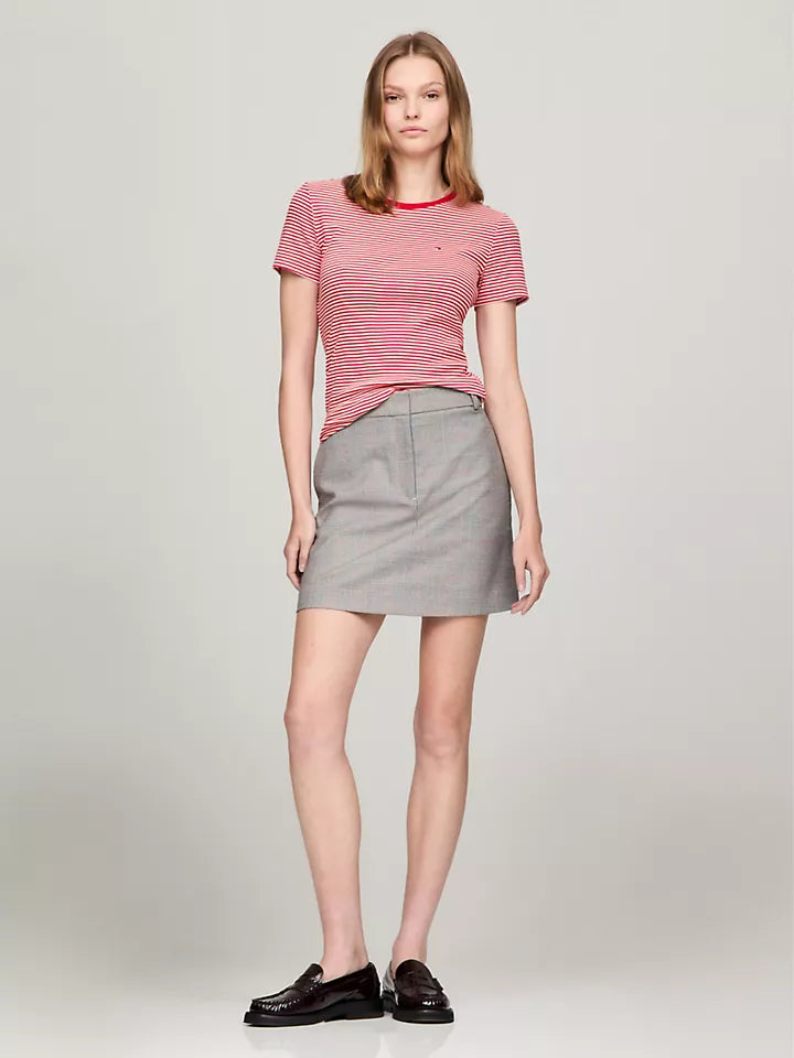 Tommy Hilfiger Playera de cuello redondo con rayas