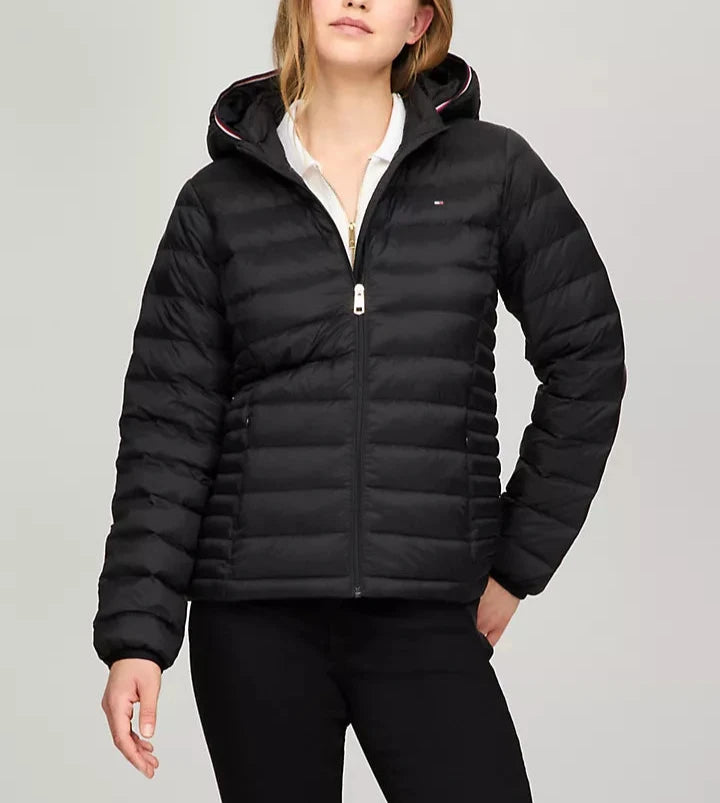 Tommy Hilfiger Chamarra puffer con gorro