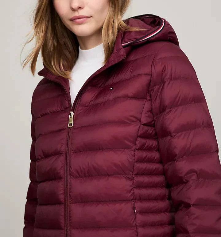 Tommy Hilfiger Chamarra puffer con gorro