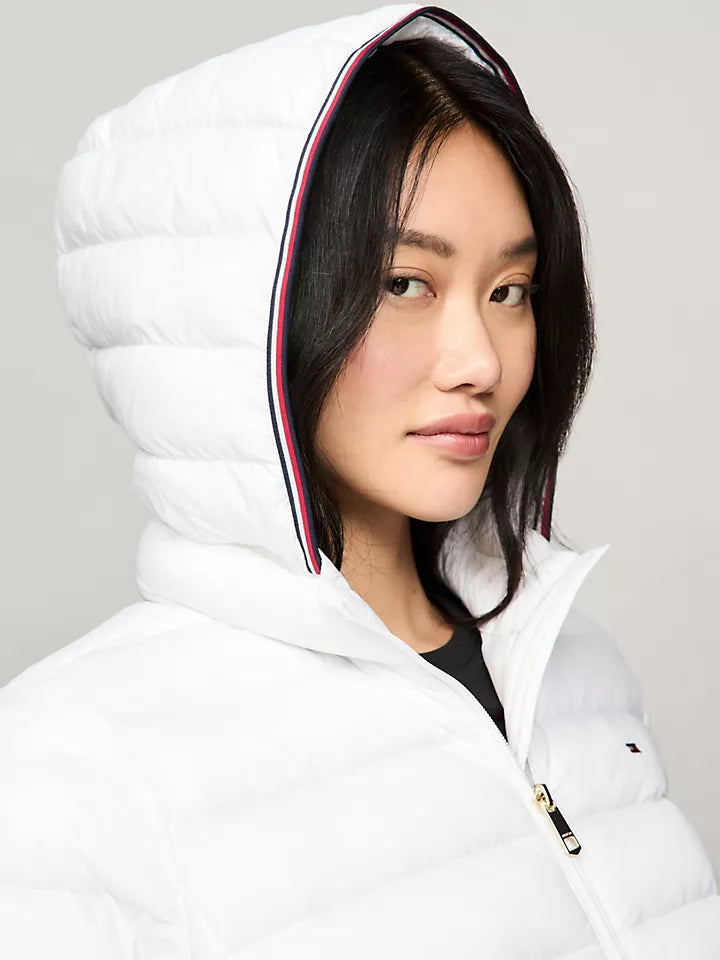 Tommy Hilfiger Chamarra puffer con gorro
