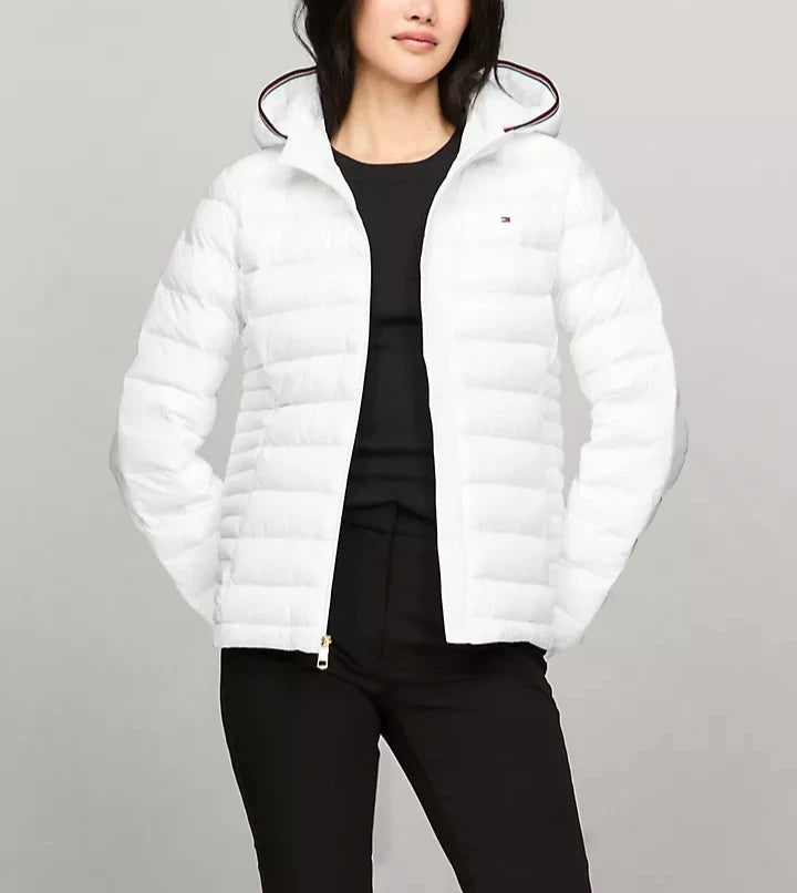Tommy Hilfiger Chamarra puffer con gorro