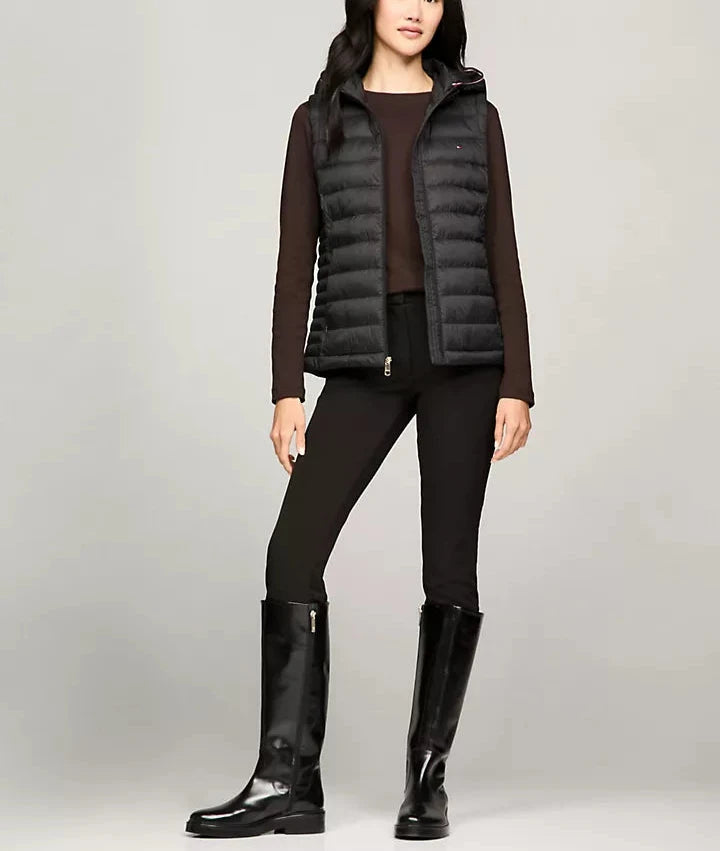 Tommy Hilfiger Chaleco puffer con gorro