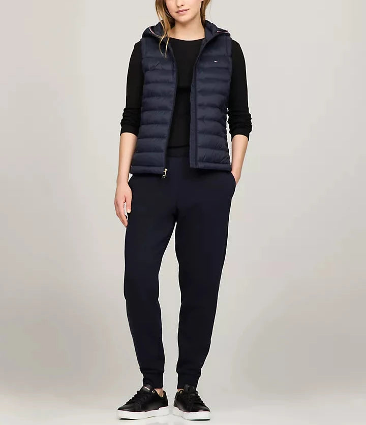 Tommy Hilfiger Chaleco puffer con gorro