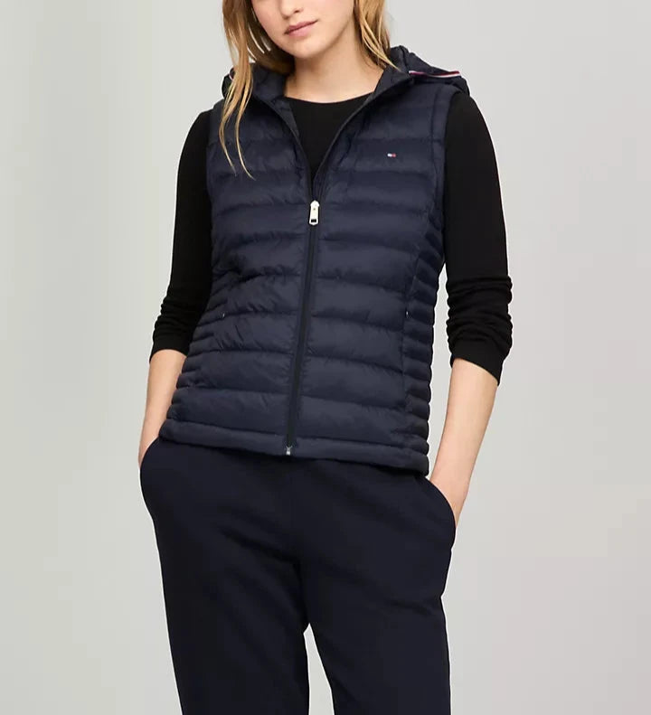 Tommy Hilfiger Chaleco puffer con gorro